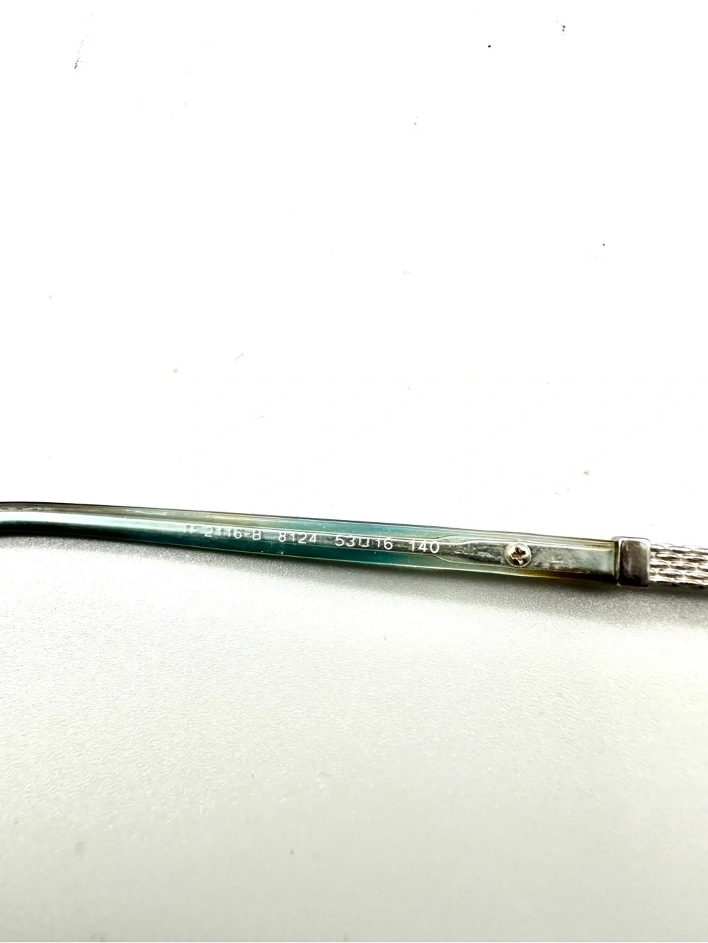 Tiffany & Co TF 2116-B Teal Tortoise Silver Chain Eyeglasses 53-16-140 Italy